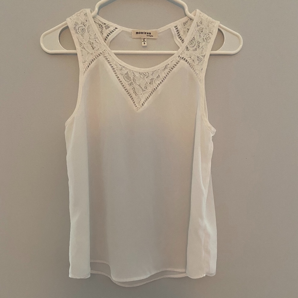 Small white tank top